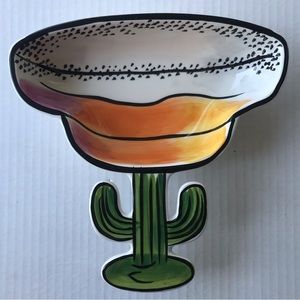 Clay Art Ceramic Margarita Shaped Serving Bowl/Dish
